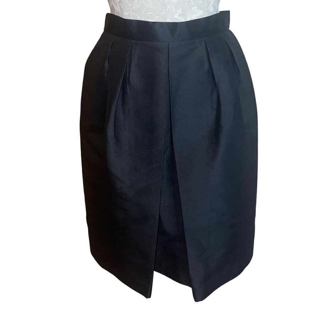 Poem  Womens Skirt Size 34 Black Pockets High Waist Pleated Casual Bangkok